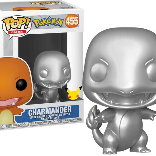 Funko Pokemon POP! Games Charmander Vinyl Figure #455 [Silver Metallic]