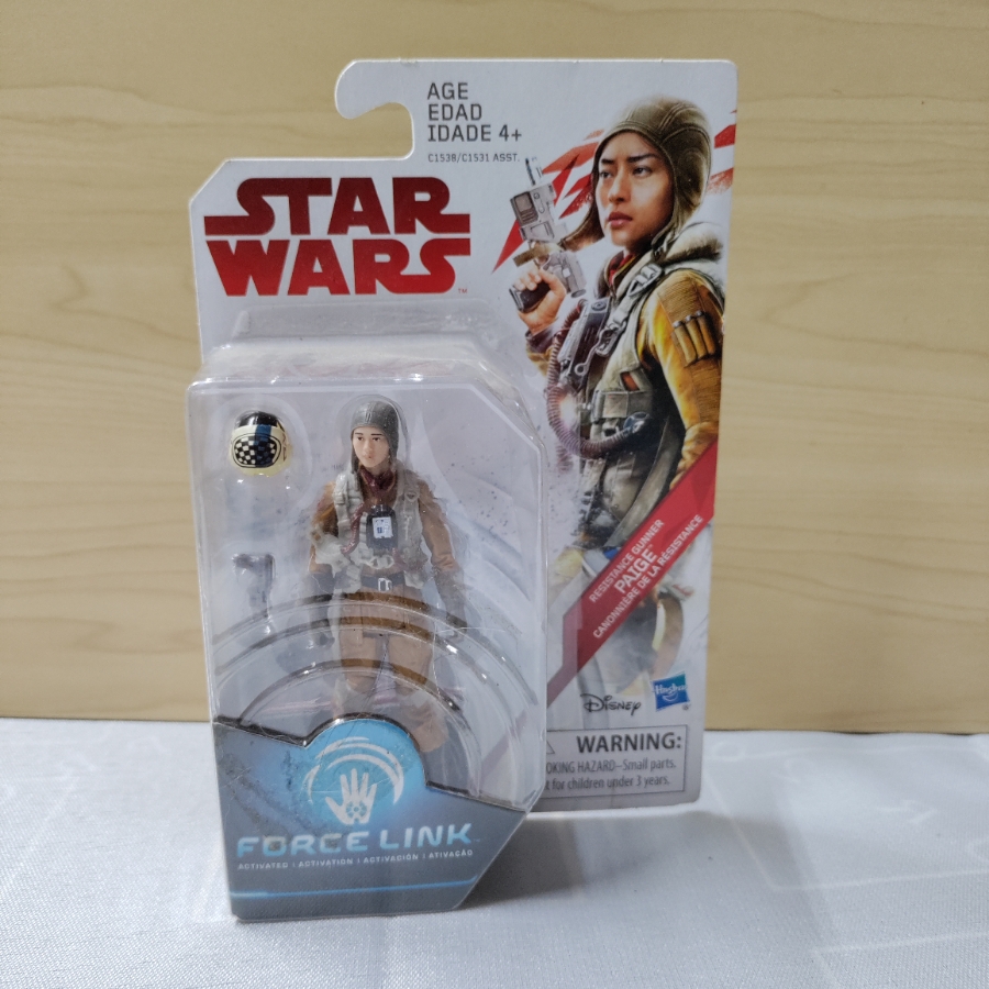 Star Wars The Last Jedi Force Link~Resistance Gunner Paige~3.75″ Action Figure