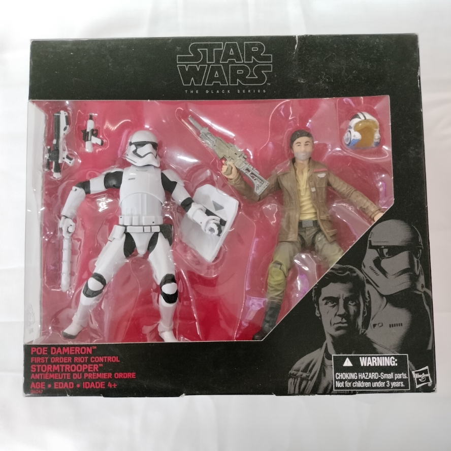 Hasbro Poe Dameron First Order Riot Control Stormtrooper Star Wars Black Series