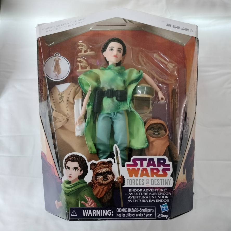 Star Wars Forces of Destiny -PRINCESS LEIA ORGANA & WICKET EWOK- Action Figures!