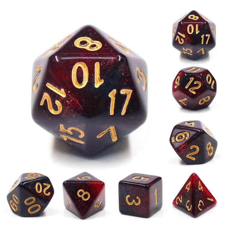 Bloody Mary HDAR 34 Polyhedral Dice Set