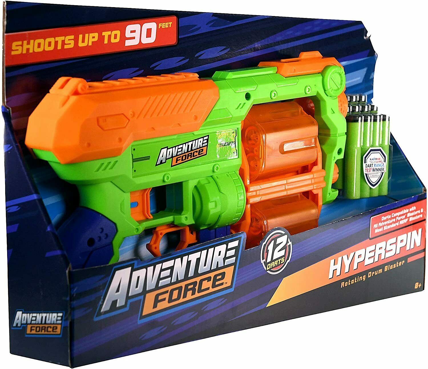 Adventure Force Hyperspin Rotating Drum Foam Dart Blaster