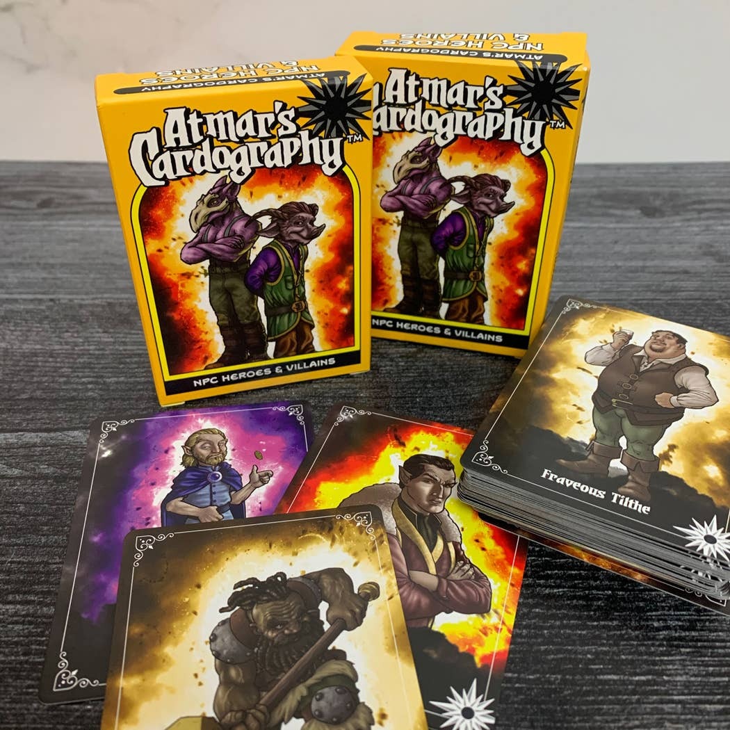 Cardography: NPCs Heroes & Villains