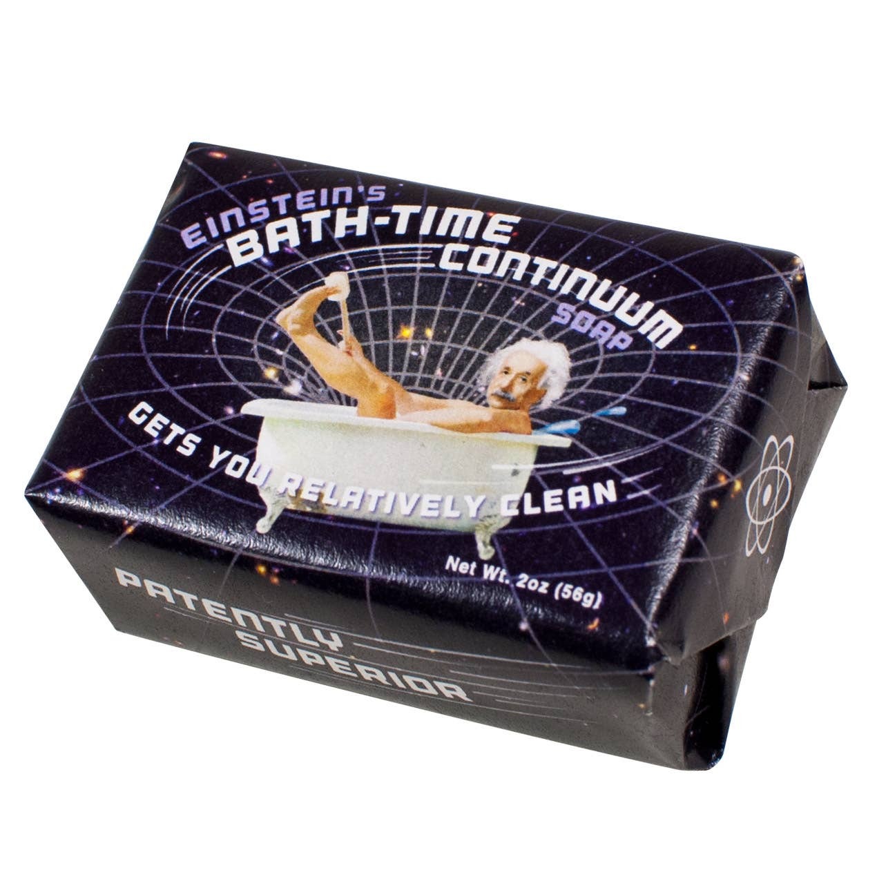 Einstein’s Bath -Time Continuum Soap