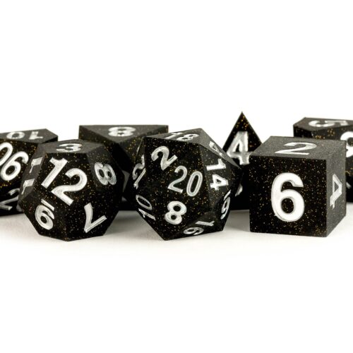 Sharp Edge Silicone Rubber Dice Set