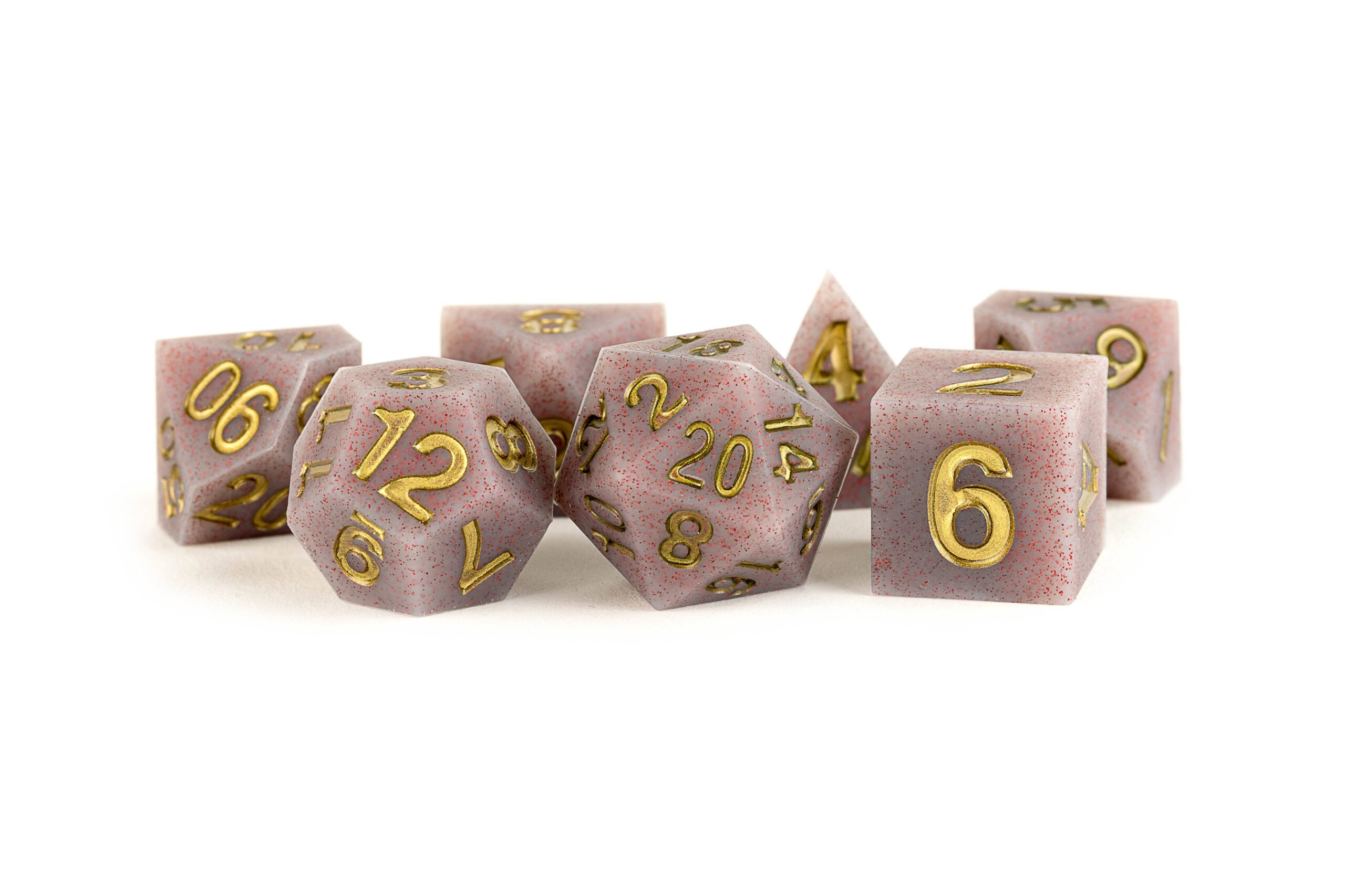 Sharp Edge Silicone Rubber Dice Set