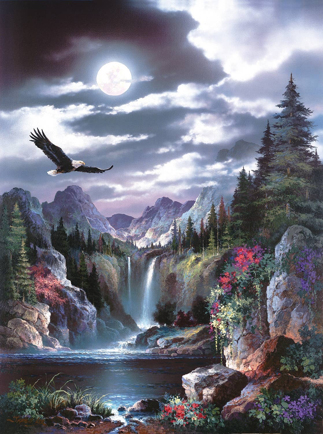 0171 Moonlit Eagle 1000 pc Puzzle
