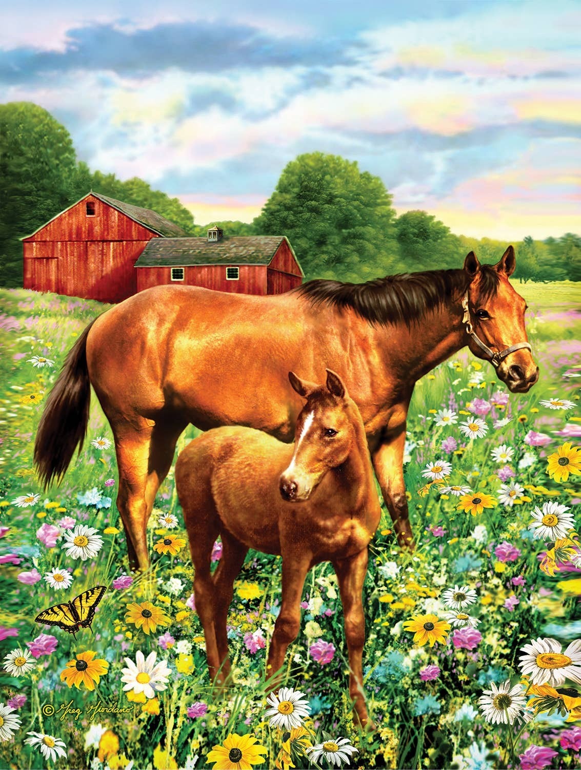 5142 Mare and Foal 500 pc Puzzle