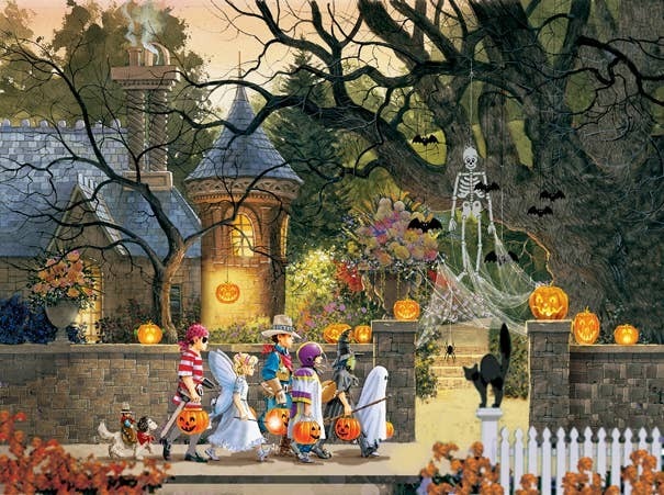 0032 Friends on Halloween 1000 pc Puzzle