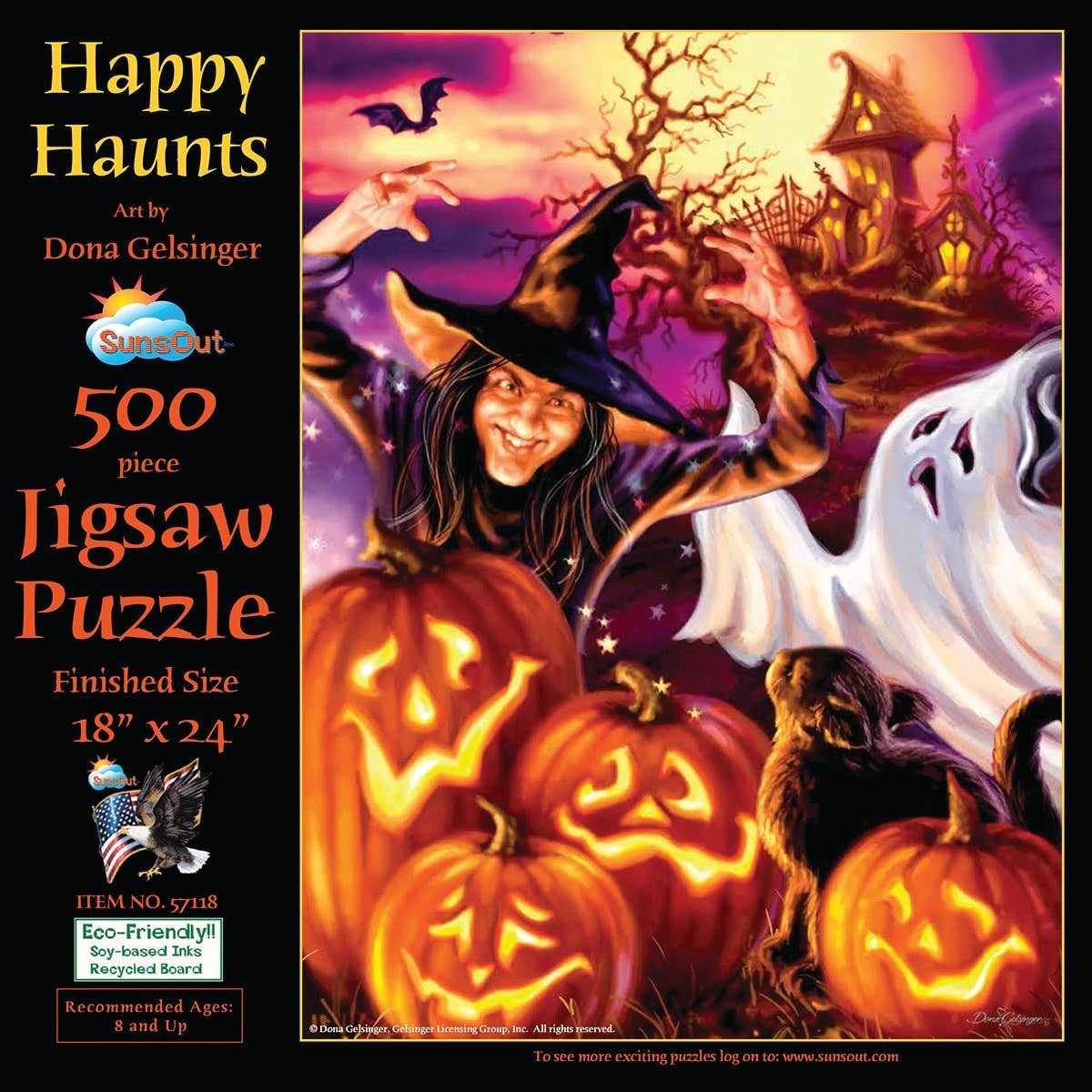 5140 Happy Haunts 500 pc Puzzle