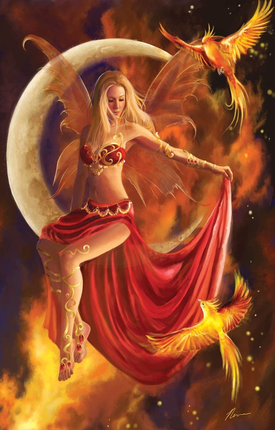 0565 Fire Moon 1000 pc Puzzle