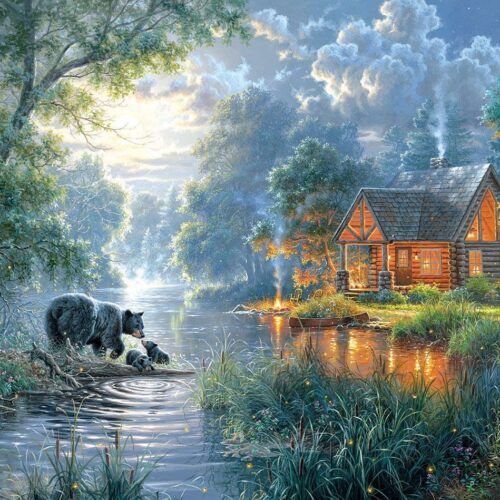 0880 Firefly Cove 550 pc Puzzle