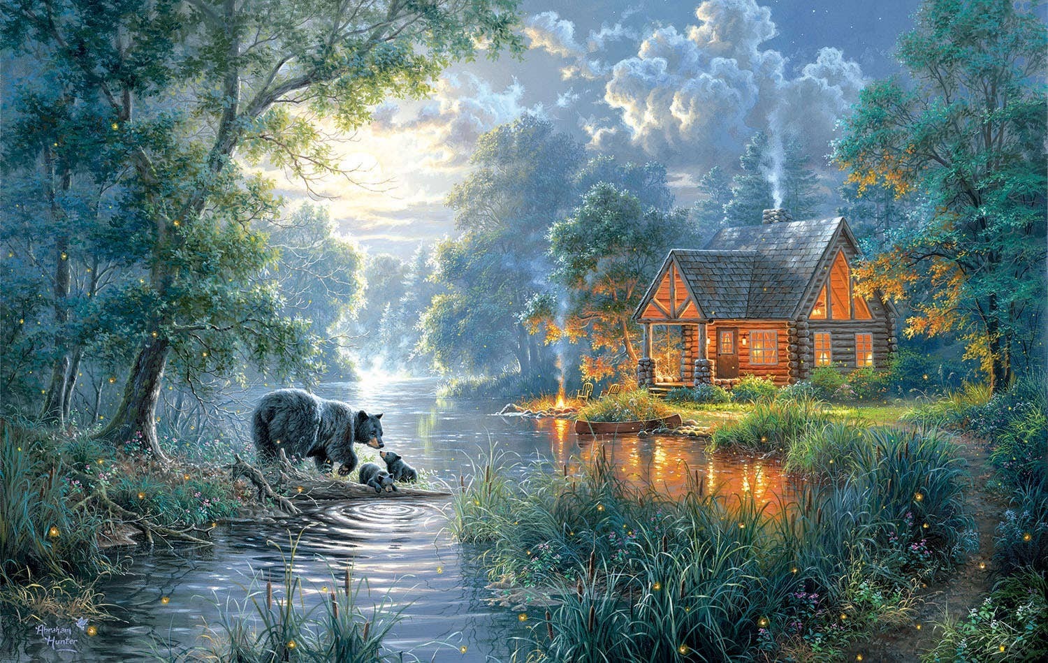 0880 Firefly Cove 550 pc Puzzle