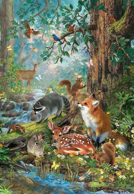 09350 Gathered in the Forest 100 Puzzle