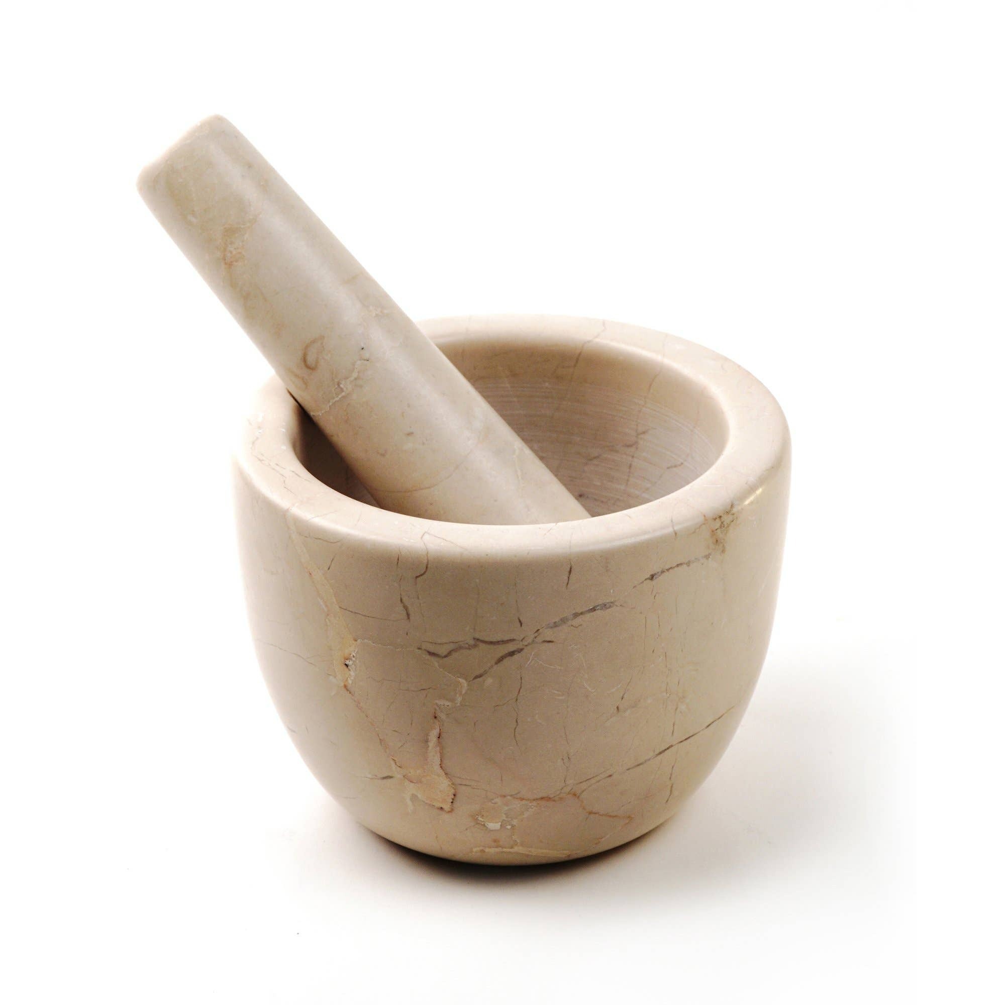 RSVP International – Marble Mortar & Pestle – Beige