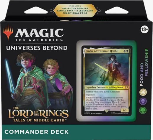 MTG LORD OF THE RINGS FOOD AND FELLOWSHIP COMMANDER DECK.