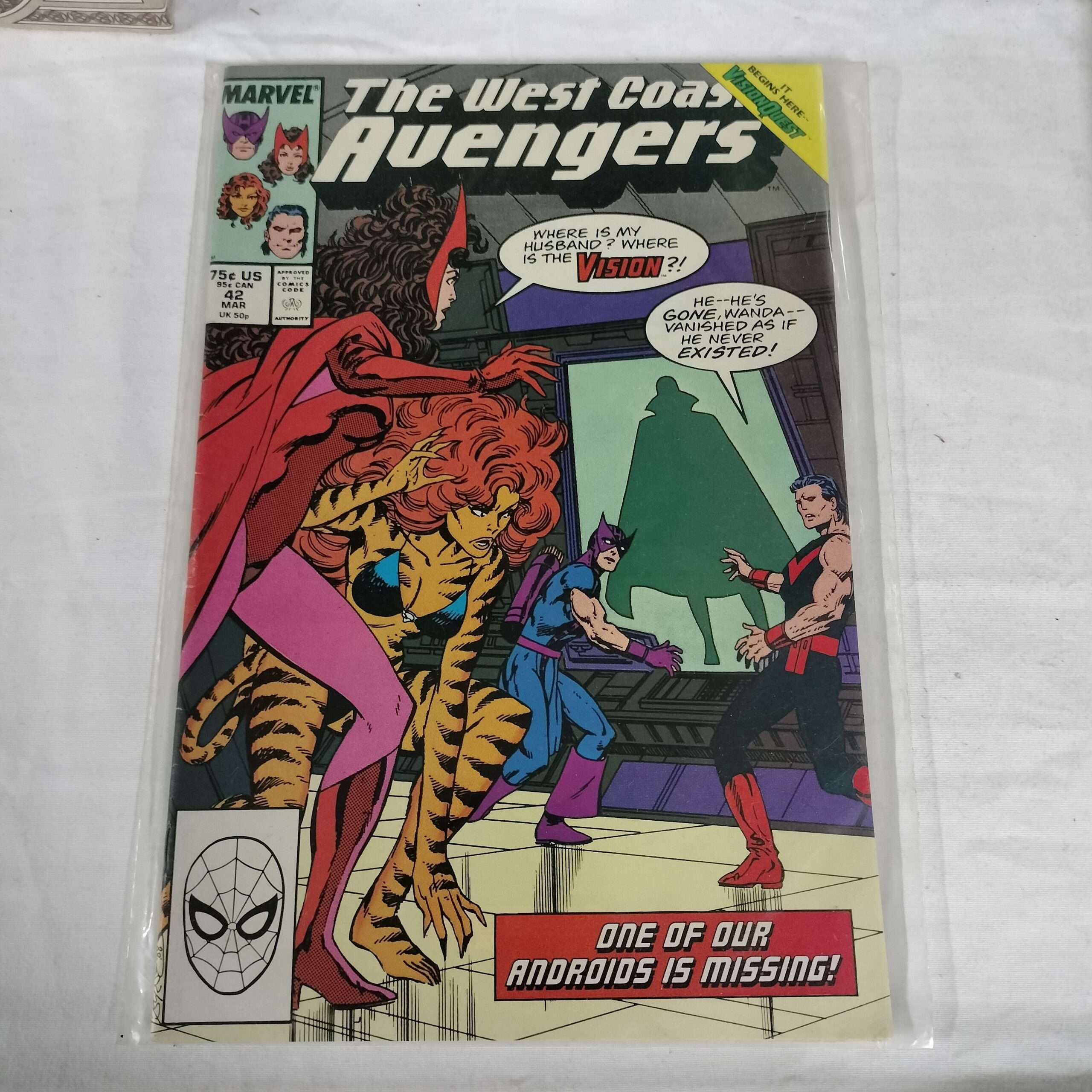 West Coast Avengers (1985 Series) West Coast Avengers #42 (Direct) issue 42 ( Box 037 )