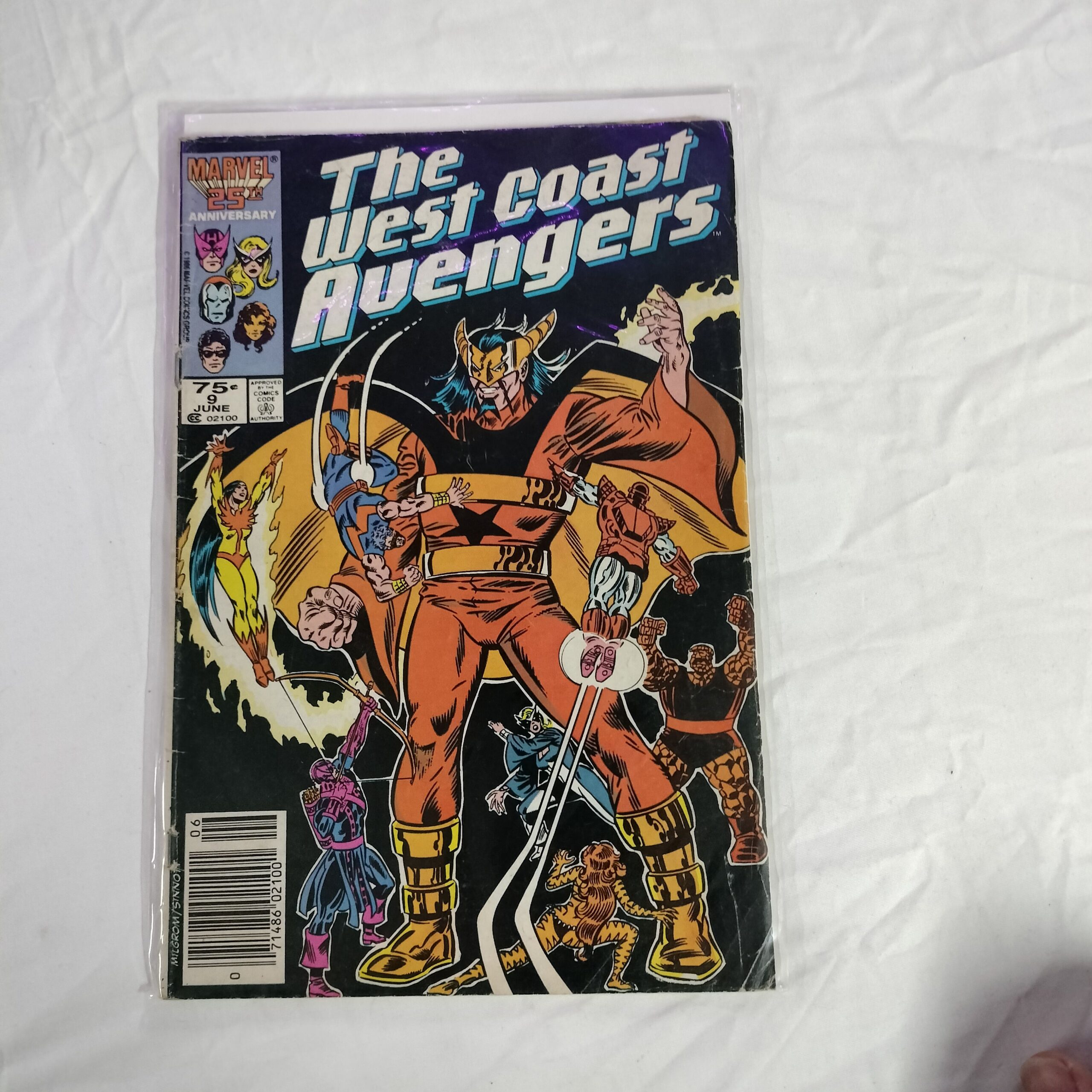 West Coast Avengers (1985 Series) West Coast Avengers #9 (Newsstand) issue 9 ( Box026 ) West Coast Avengers (1985 Series) West Coast Avengers #9 (Newsstand) issue 9 ( Box026 )