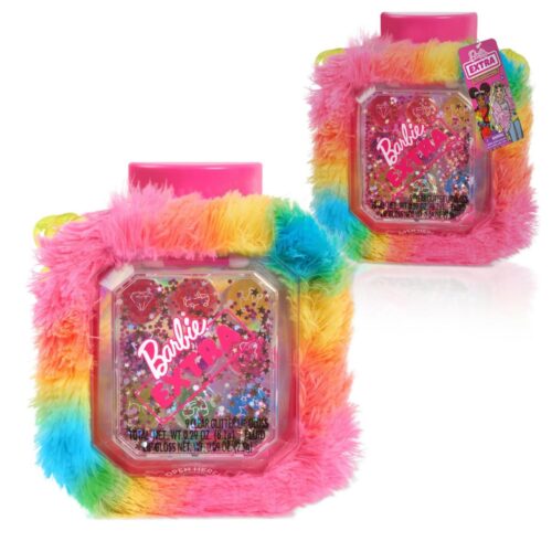 Just Play Barbie Extra Fur Make Up Purse, 9 Shades of Pretend Play Make Up