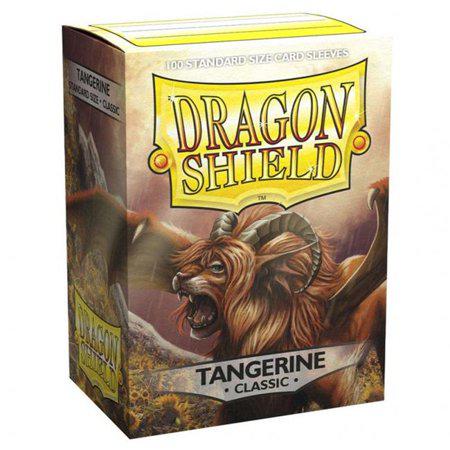 Classic Tangerine 100 Ct Dragon Shield Sleeves Standard Size Volume Discount