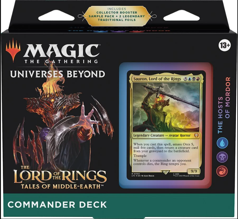 MTG LORD OF THE RINGS COMMANDER DECK THE HOSTS OF MORDOR MTG LORD OF THE RINGS COMMANDER DECK THE HOSTS OF MORDOR