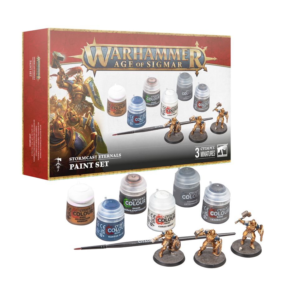 Warhammer Age of Sigmar Stormcast Eternals Vindictors and Paints Set