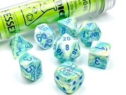 Chessex Lab Dice Festive Garden/Blue
