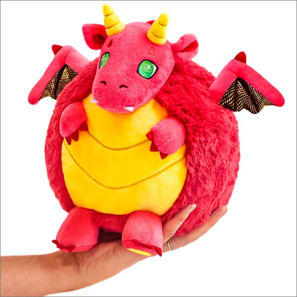 Mini Squishable Red Dragon plush