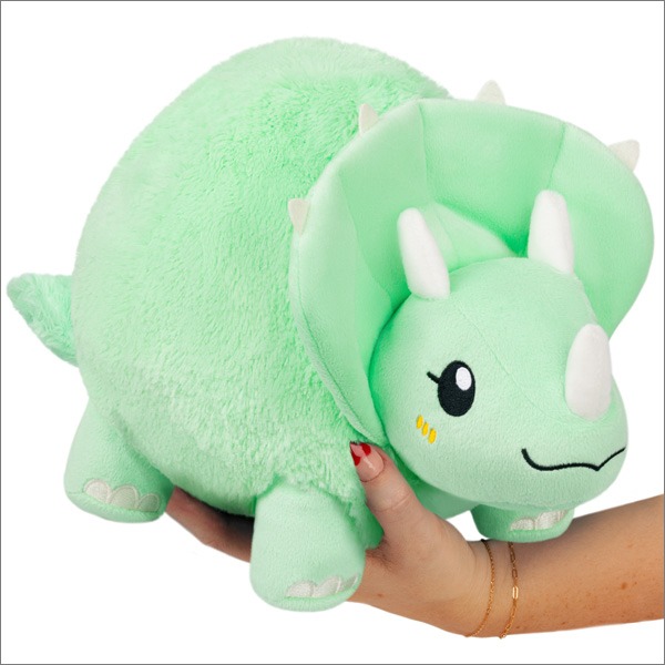 Mini Squishable Triceratops plush