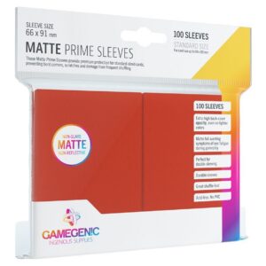 MATTE Prime Sleeves: Red