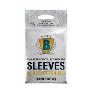 Beckett Shield Sleeves 2-1/2" x 3-1/2" Ultra Soft Pro Card Pack of 100